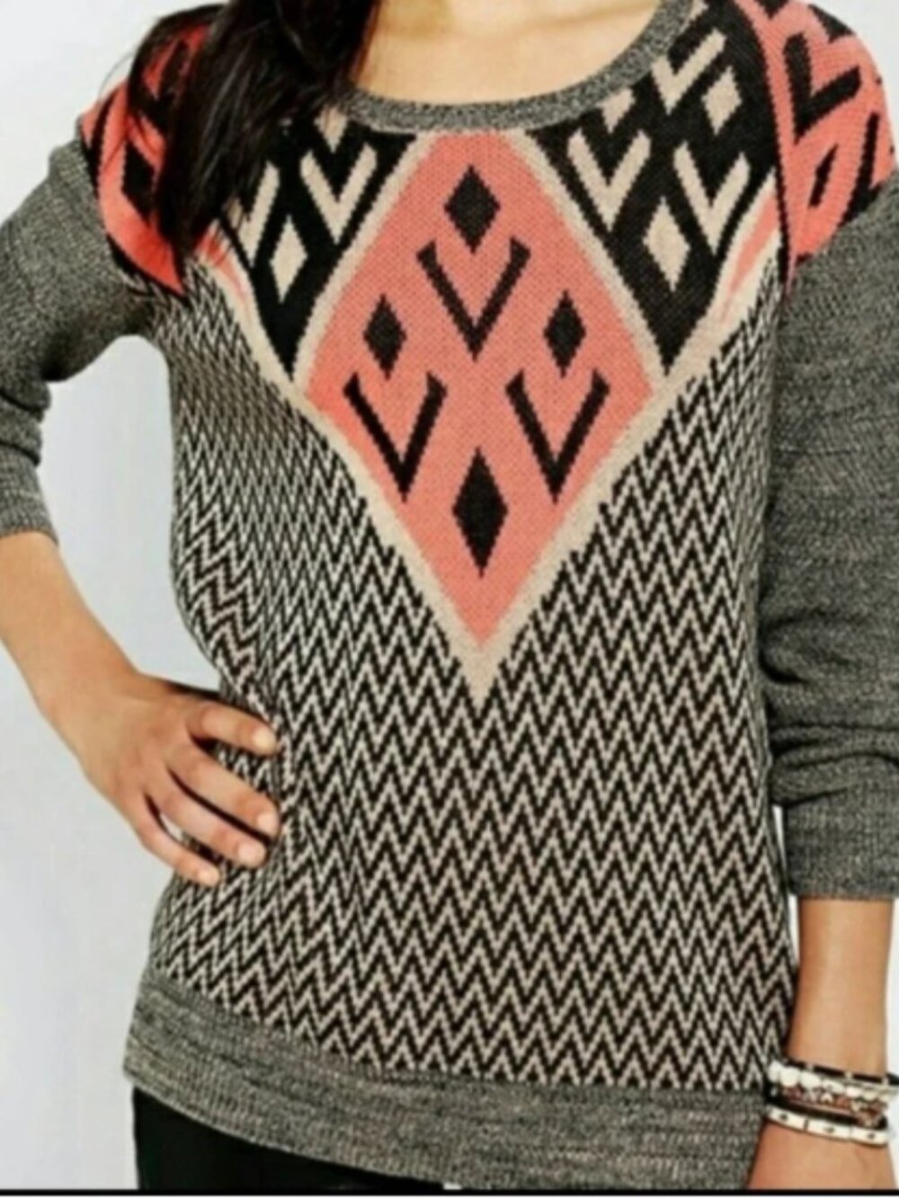 Urban Outfitters Ecote Sweater - Aztec Tribal Pullover Sweater Size S